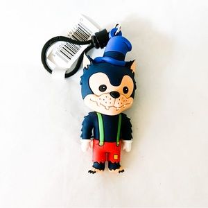 Monogram Disney Villains Big Bad Wolf Bag Clip Keychain
